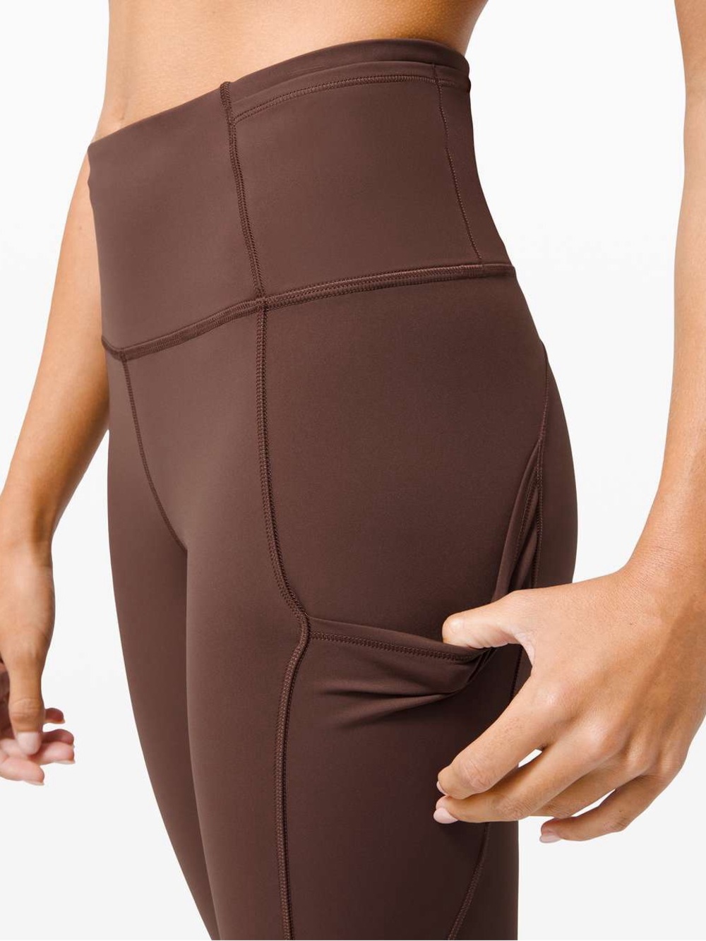 Lululemon Fast and Free Tight 28" *Non-Reflective - Brown Earth - Picture 8 of 10